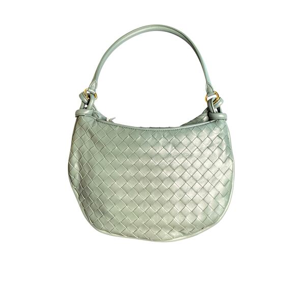 Bottega Veneta NWT Medium Gemelli Intrecciato Leather Bog in Aloe - Picture 9 of 16